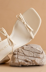 The Wendy Double Strap Bow Heels