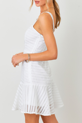 Ivy Structured Lace Mini Dress