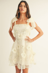 Ada Embroidered Mini Dress
