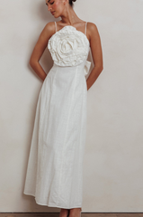 Cotton Flower Maxi Dress