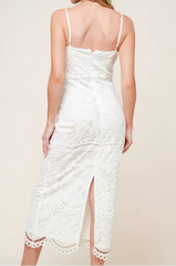 Kari Lace Midi Dress