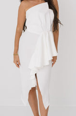 Winnie Midi Dress with Ruffle - last one!