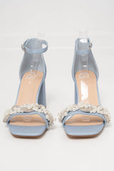 Pearl Detail Block Heels