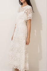 Rihanna Lace Open Back Dress