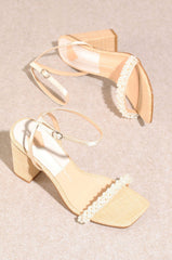 Zalima Rattan Pearl Heels - last few!