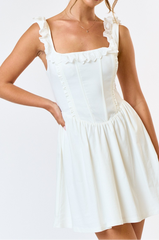Camila Eyelet Ruffle Mini Dress