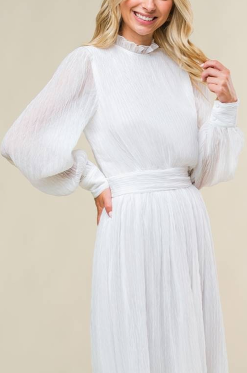 Dove Lightweight crepe Midi Dress