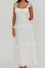 Ethereal Cotton Organza Midi Dress