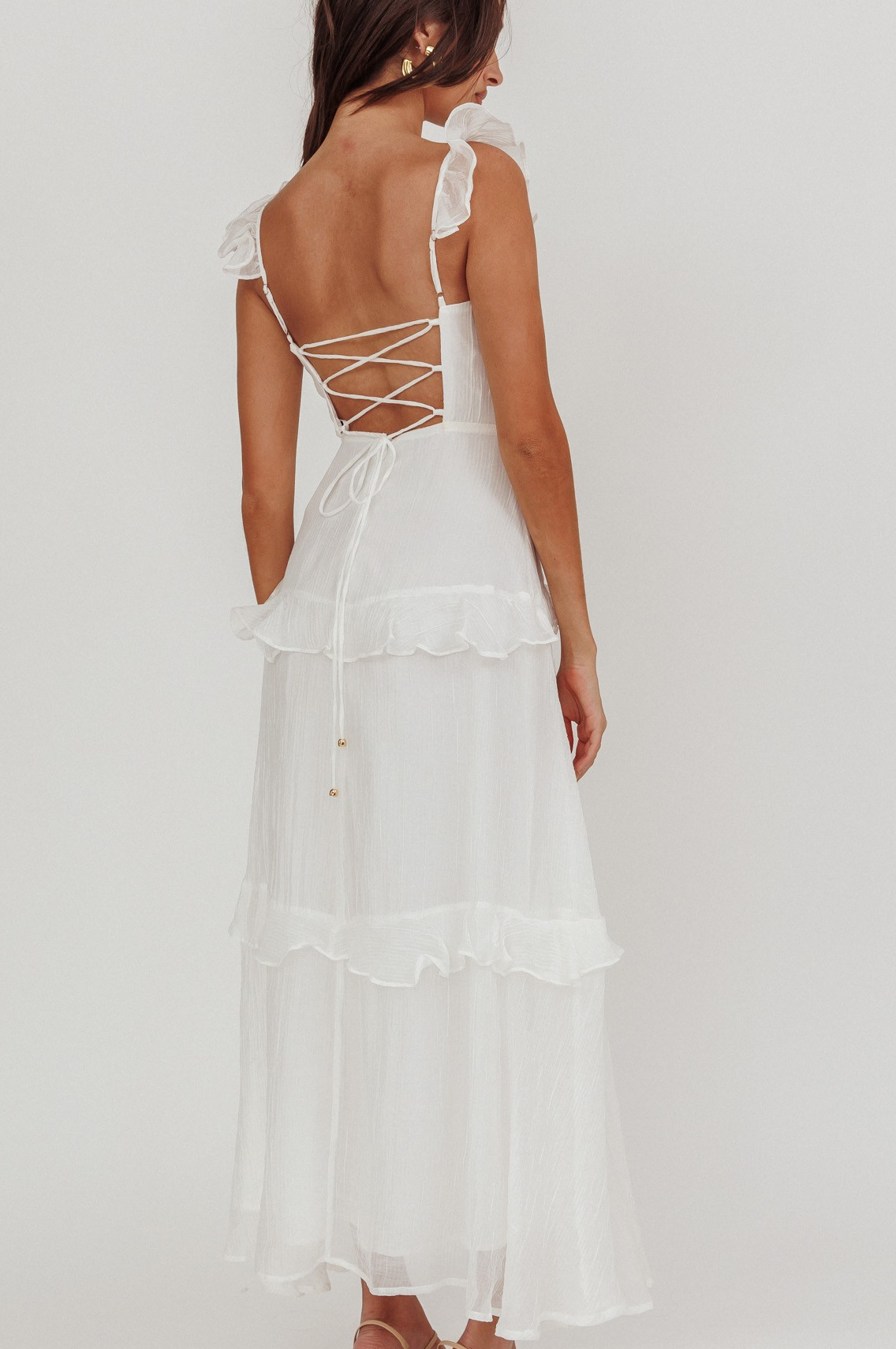 Ethereal Cotton Organza Midi Dress