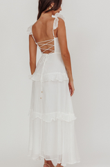 Ethereal Cotton Organza Midi Dress