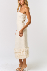 Leia Tweed Maxi Dress