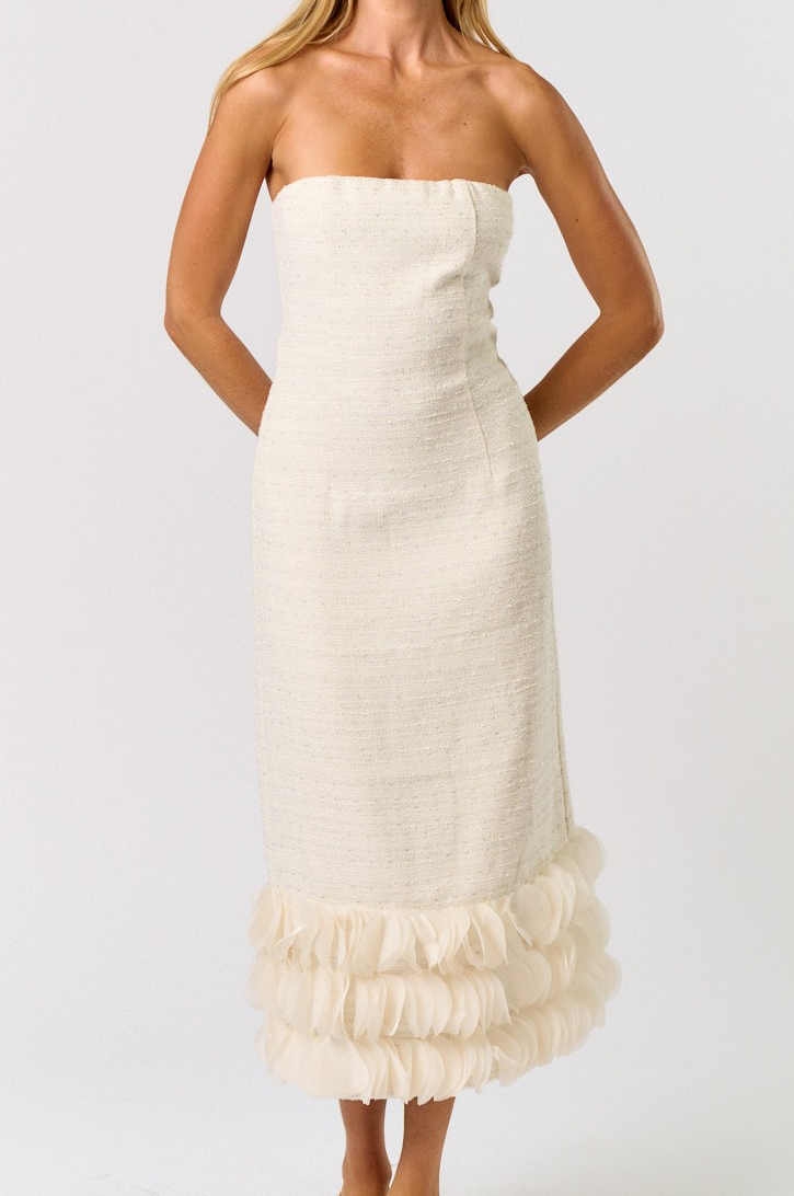 Leia Tweed Maxi Dress