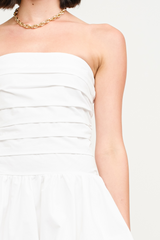 Dion Cotton Bubble Hem Dress