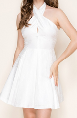 Grace Pleated Mini Dress