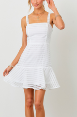 Ivy Structured Lace Mini Dress