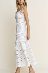Harper Cotton Eyelet Midi Dress