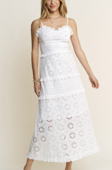 Harper Cotton Eyelet Midi Dress