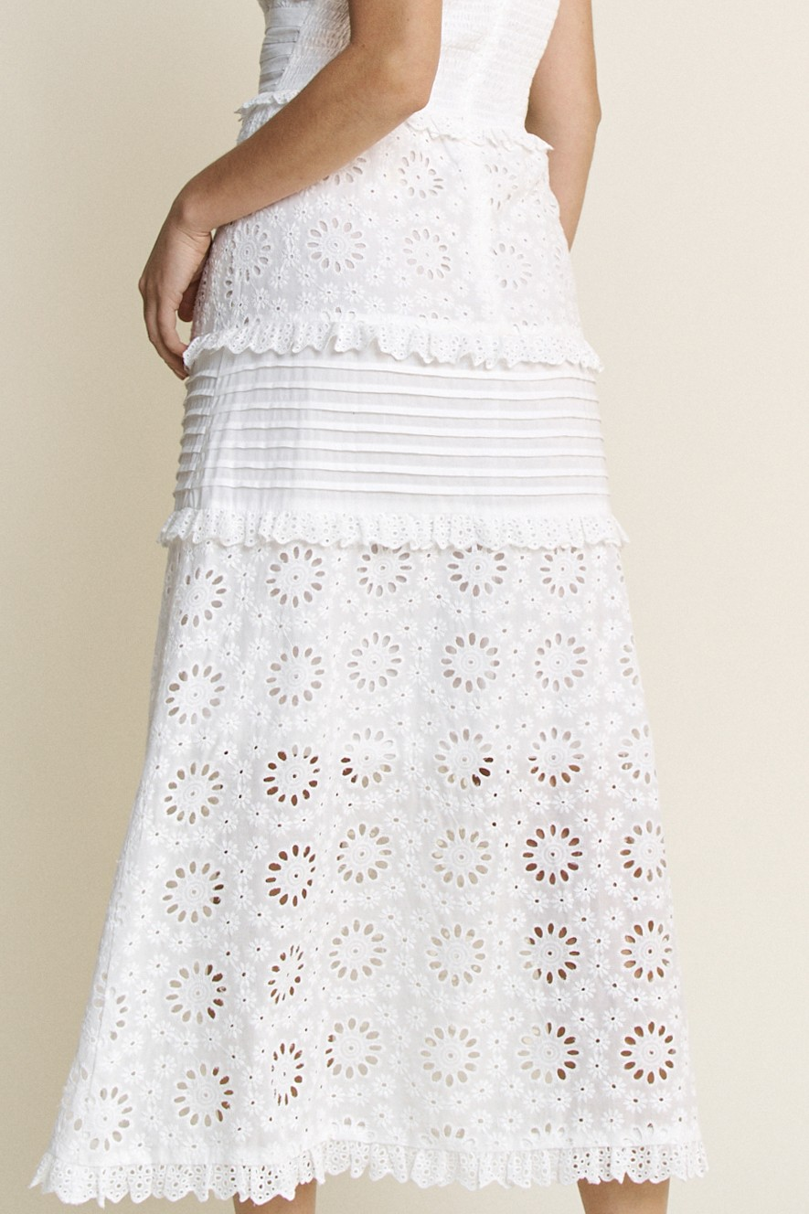 Harper Cotton Eyelet Midi Dress