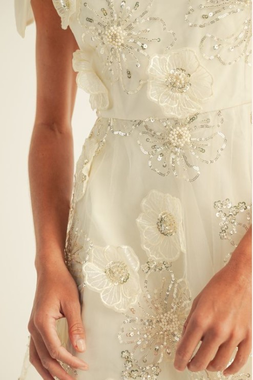 Ada Embroidered Mini Dress