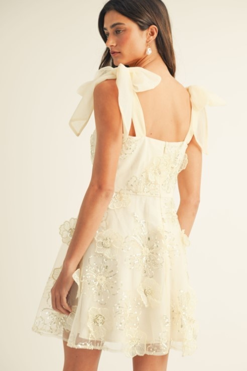 Ada Embroidered Mini Dress