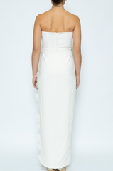 Gorgeous Embroidered Strapless Dress With Slit