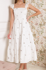 Rylie Floral Cotton Midi Dress