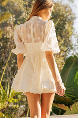 Dani Embroidered Floral Mini Dress