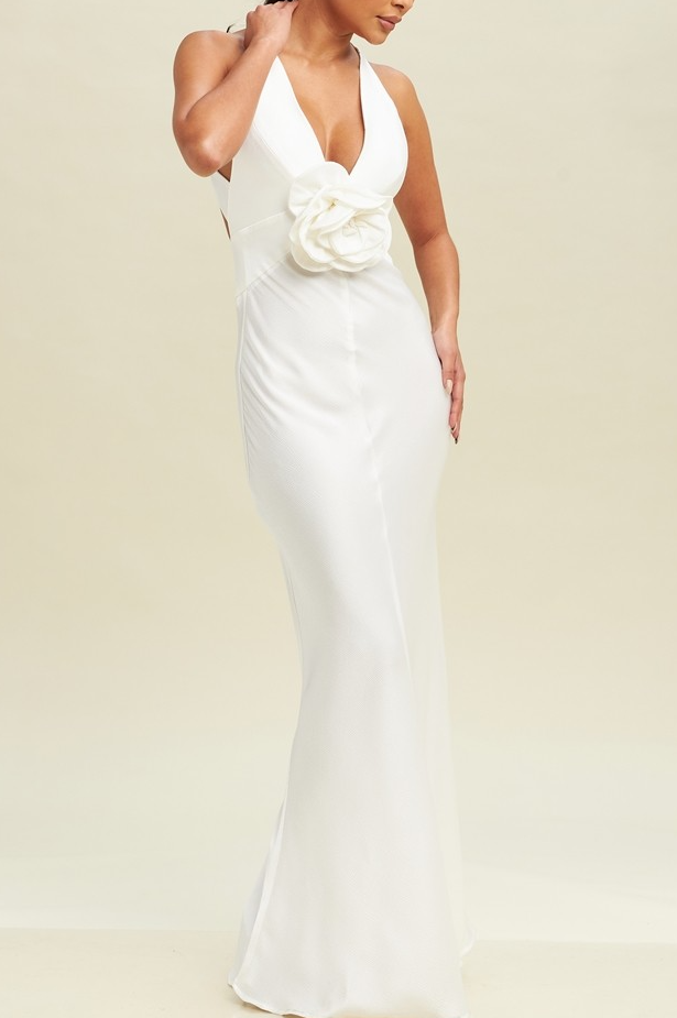 Isla 3D Flower Maxi Dress
