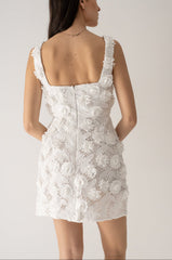 Embroidered Lace Mini Dress
