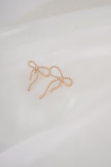Big Bow Pearl Stud Earrings