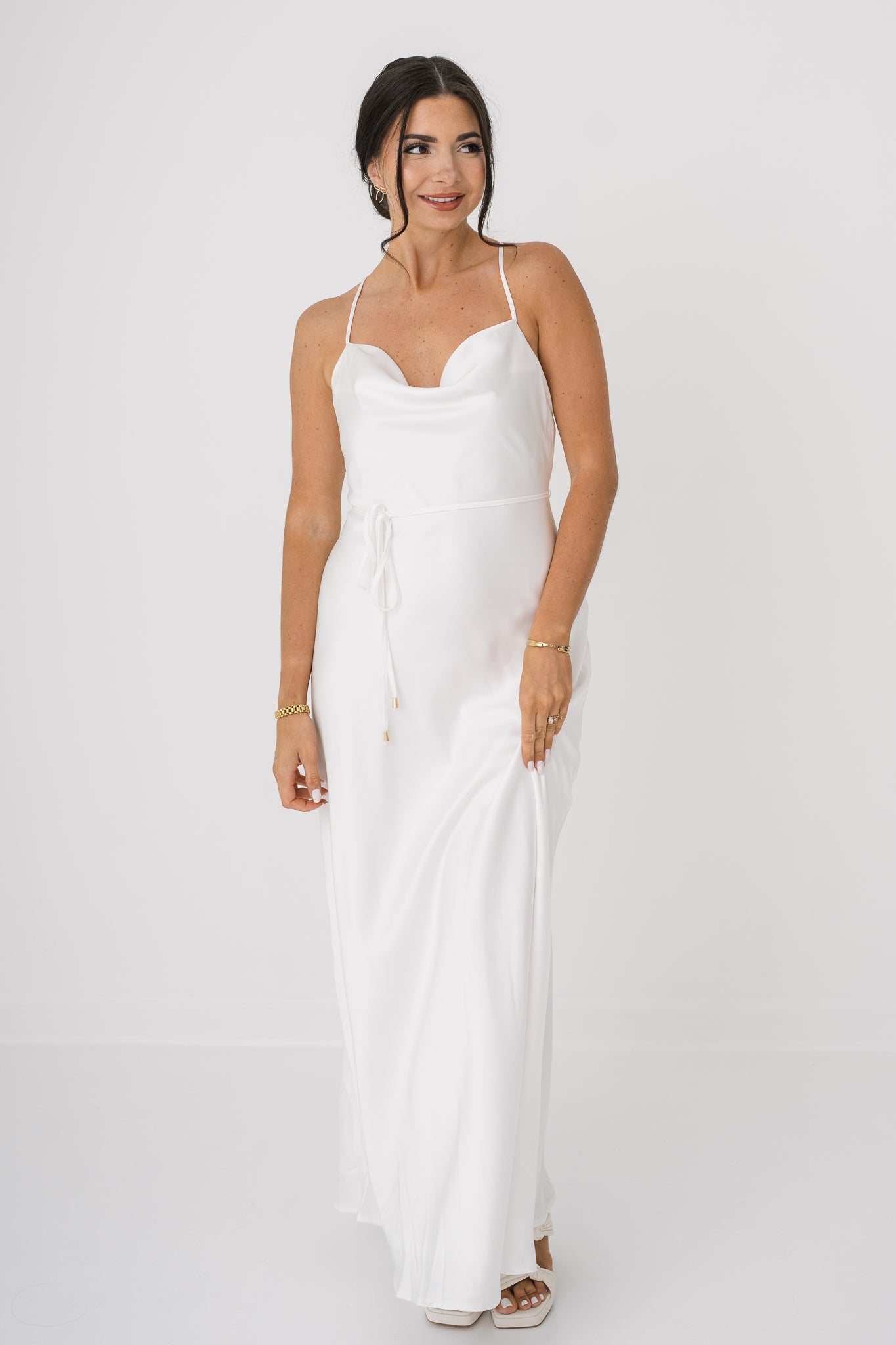 Bree Cowl Belted Slip Maxi Dress - final few!