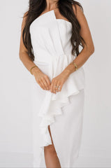 Winnie Midi Dress with Ruffle - last one!