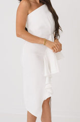 Winnie Midi Dress with Ruffle - last one!