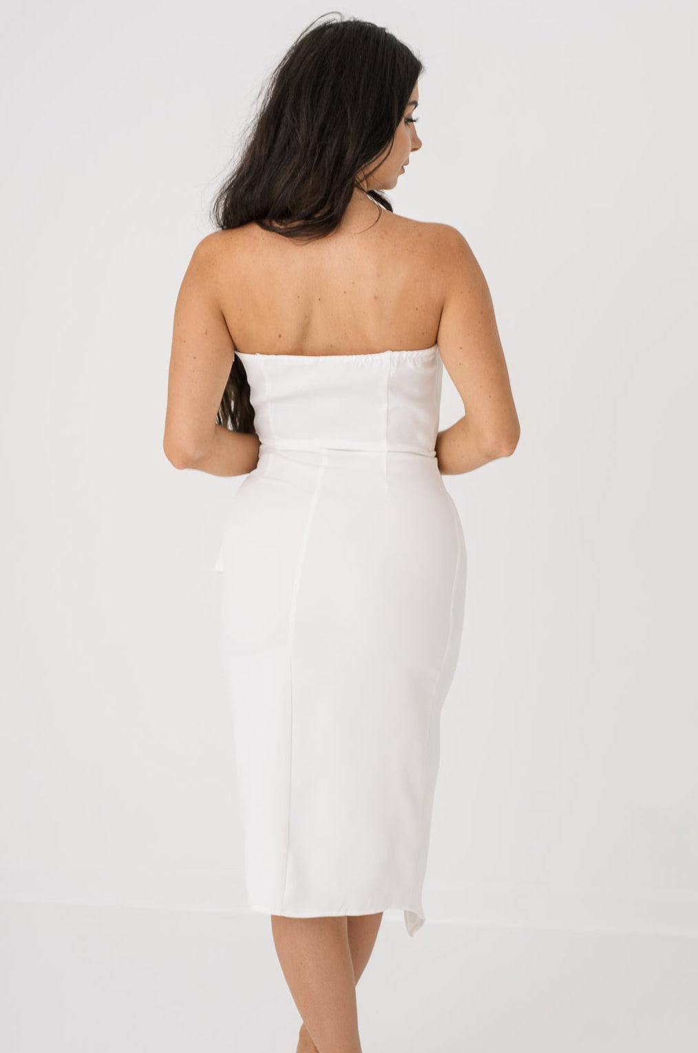 Winnie Midi Dress with Ruffle - last one!