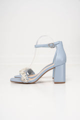 Pearl Detail Block Heels