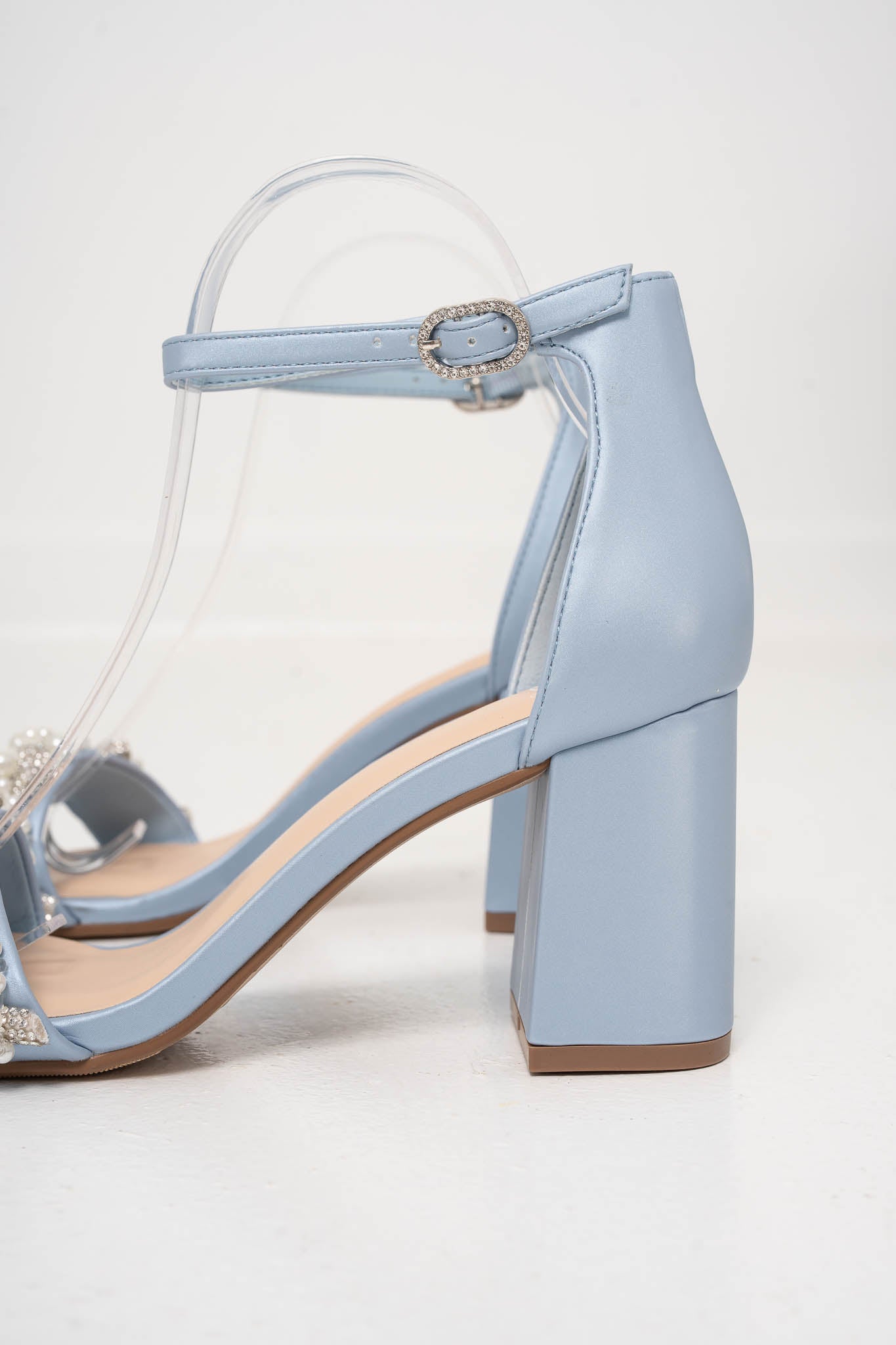 Pearl Detail Block Heels