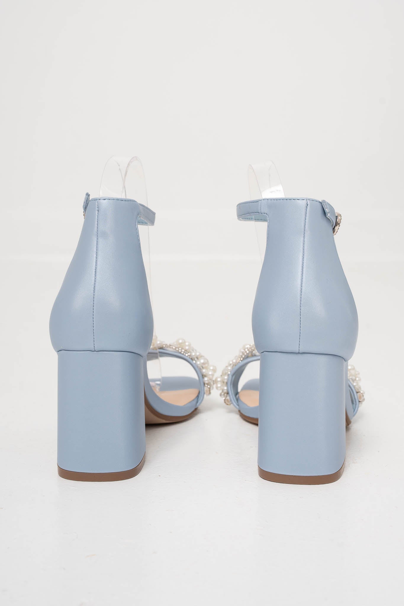 Pearl Detail Block Heels