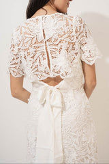 Rihanna Lace Open Back Dress